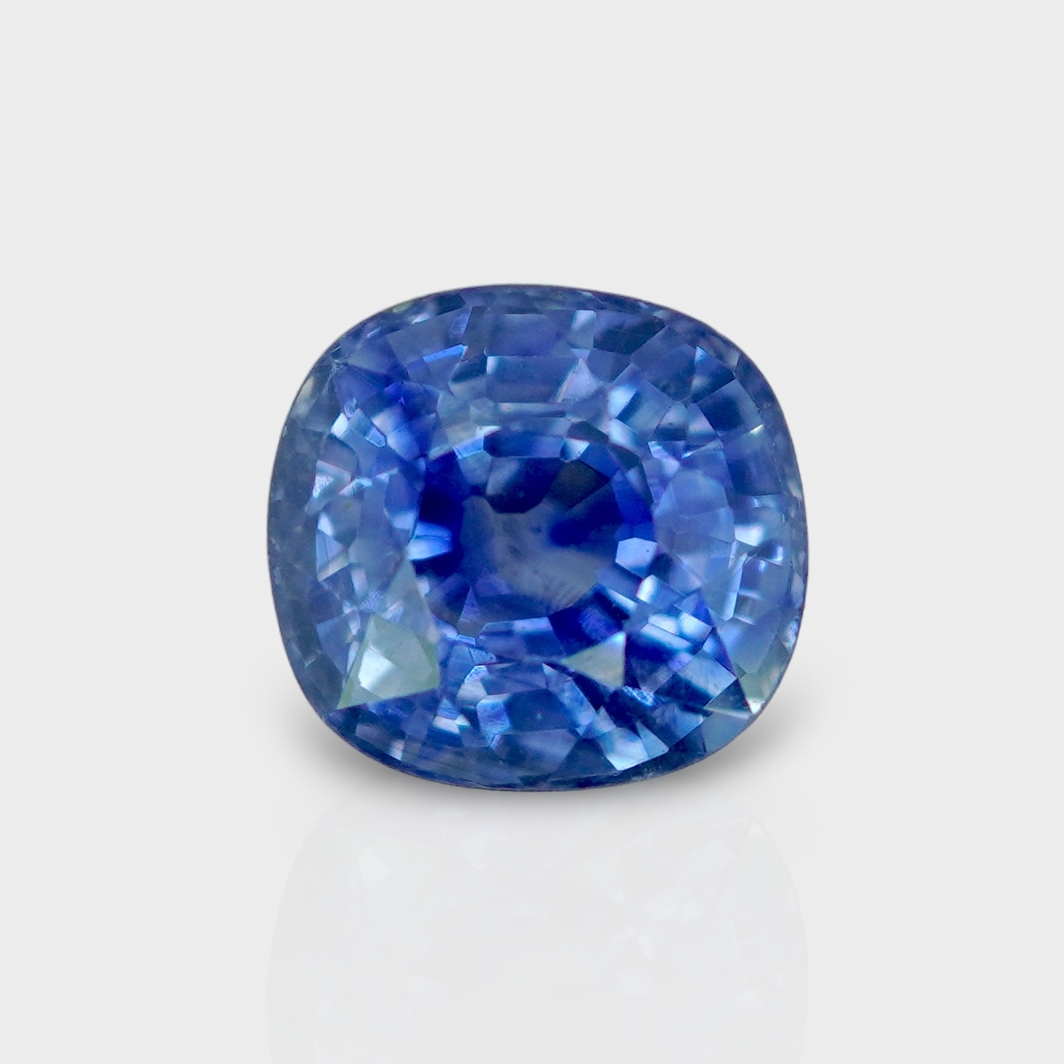 2 53 Cts Natural Blue Sapphire Faceted Cushion Loose Gemstone